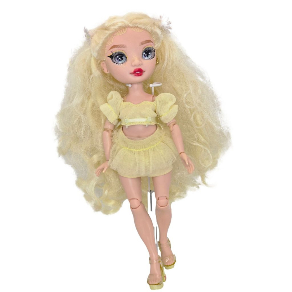 Girls MGA Rainbow High Doll, Yellow Outfit, One Size